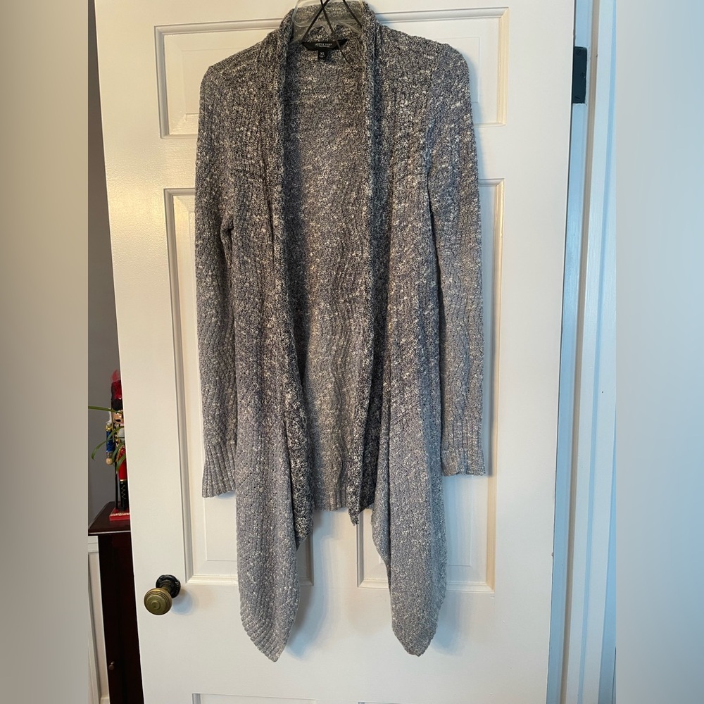 Simply Vera Vera Wang Shades of Blue Cardigan Sweater Coat in Size XS
